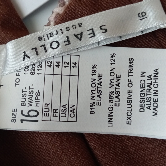 SEAFOLLY BIKINI HIPSTER Bottom Size 12 USA - Picture 5 of 5